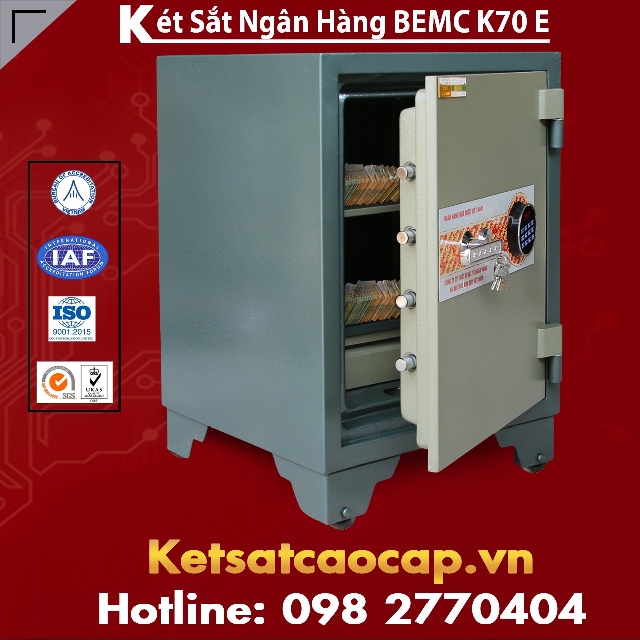 Két Sắt Ngân Hàng BEMC K70E Điện Tử Hàn Quốc Nên Chọn Mua Ở Đâu Uy Tín